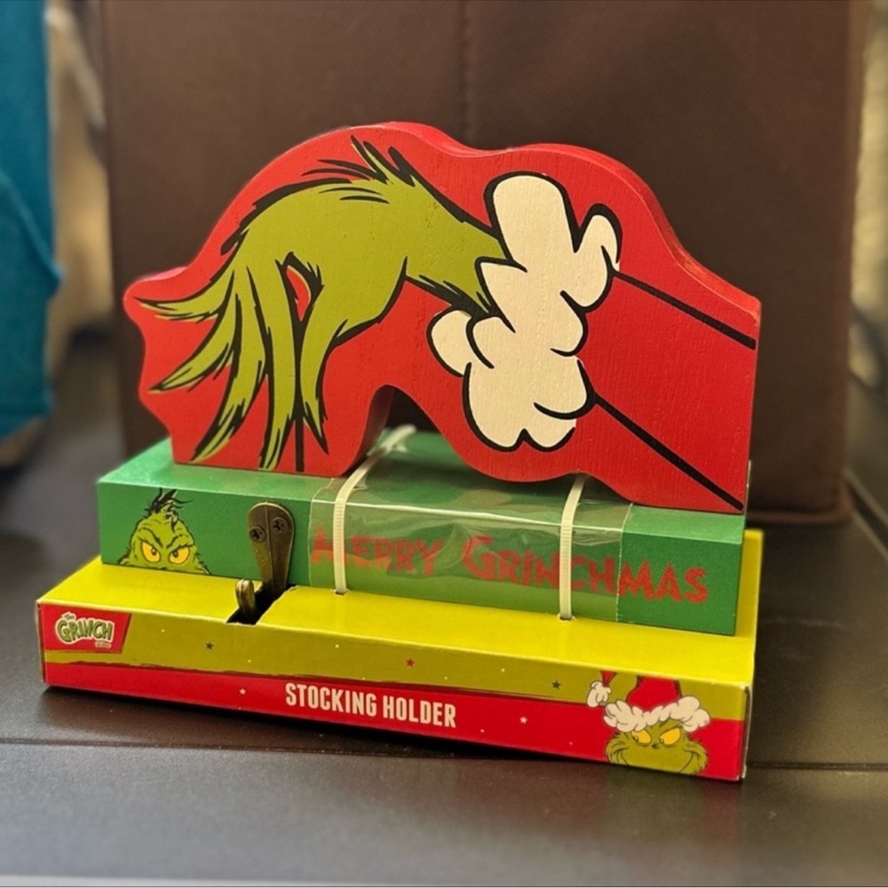 Grinch Hand Stocking Holder